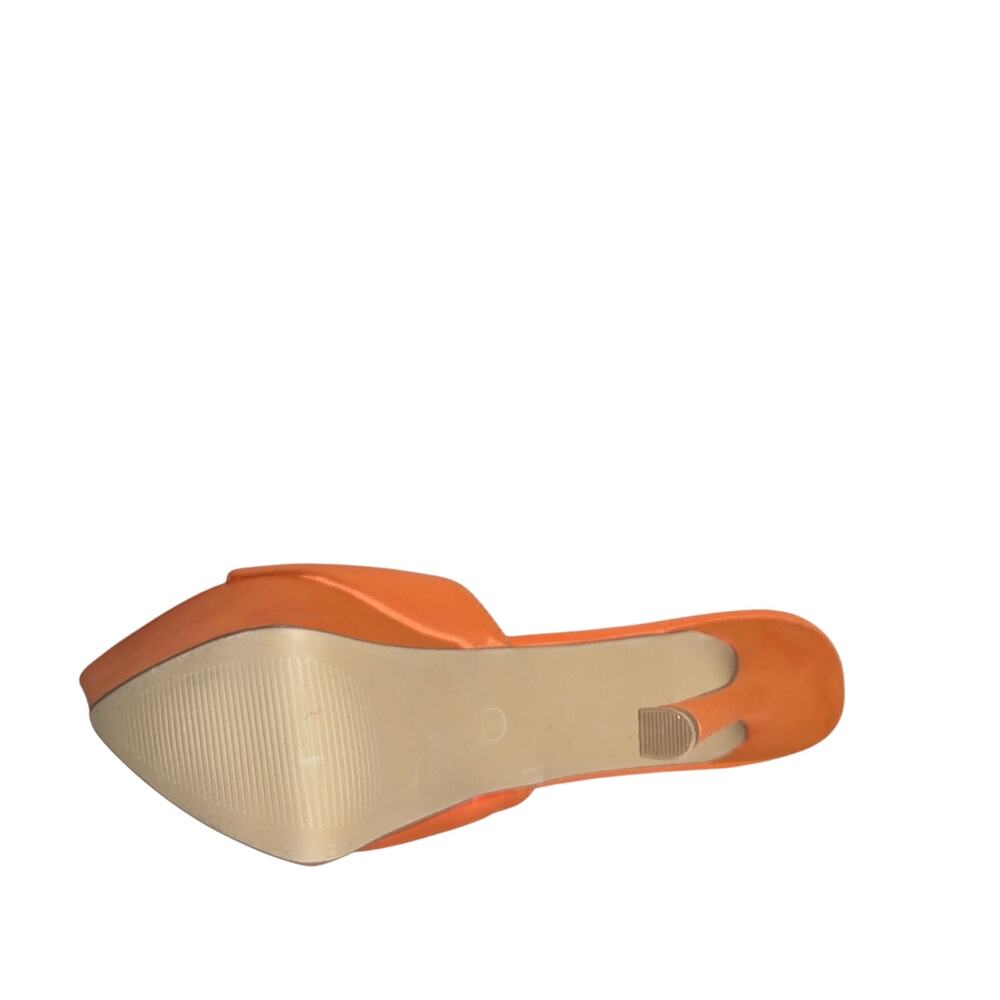 SHEIN Orange Platform Sandals Size 8-8.5 Narrow - Picture 7 of 9